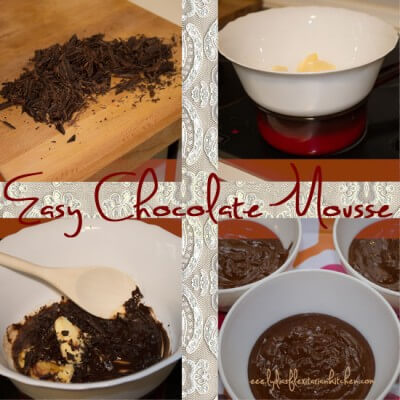 Easy Chocolate Mousse Collage