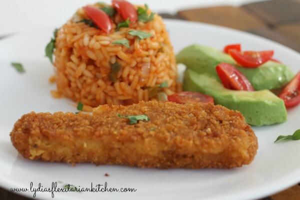 Real Solutions Fillets with Mexican Rice ~ Lydia's Flexitarian Kitchen