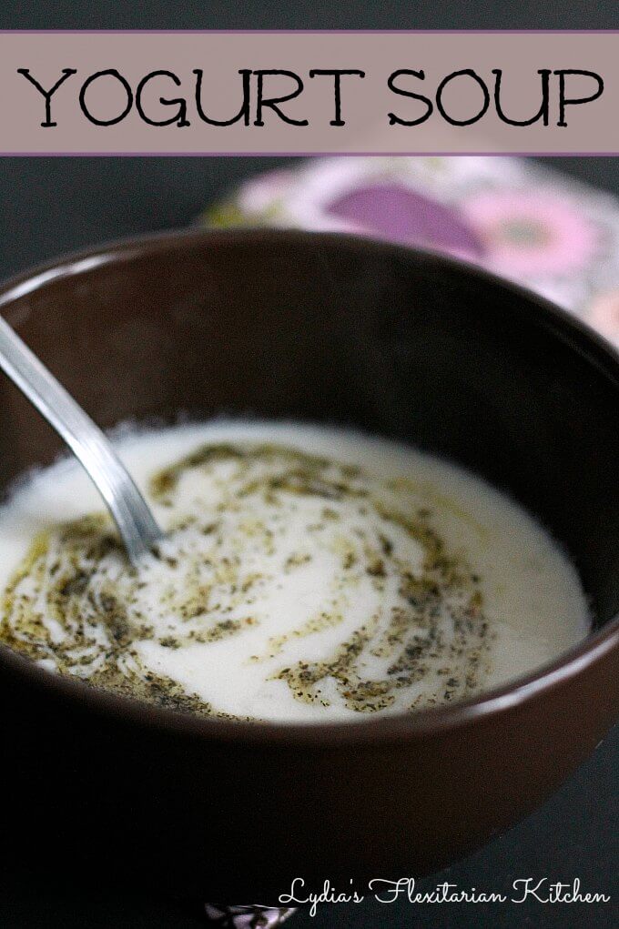 Yogurt Soup (Food of the World) ~ Lydia's Flexitarian Kitchen
