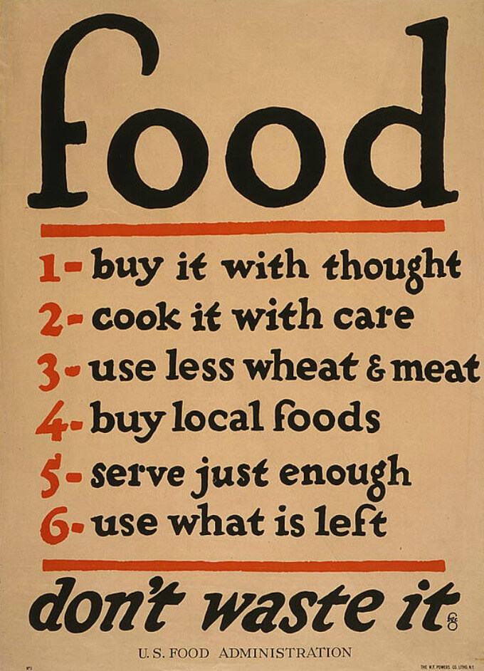 Vintage Food Poster (WWI) from the Library of Congress Website