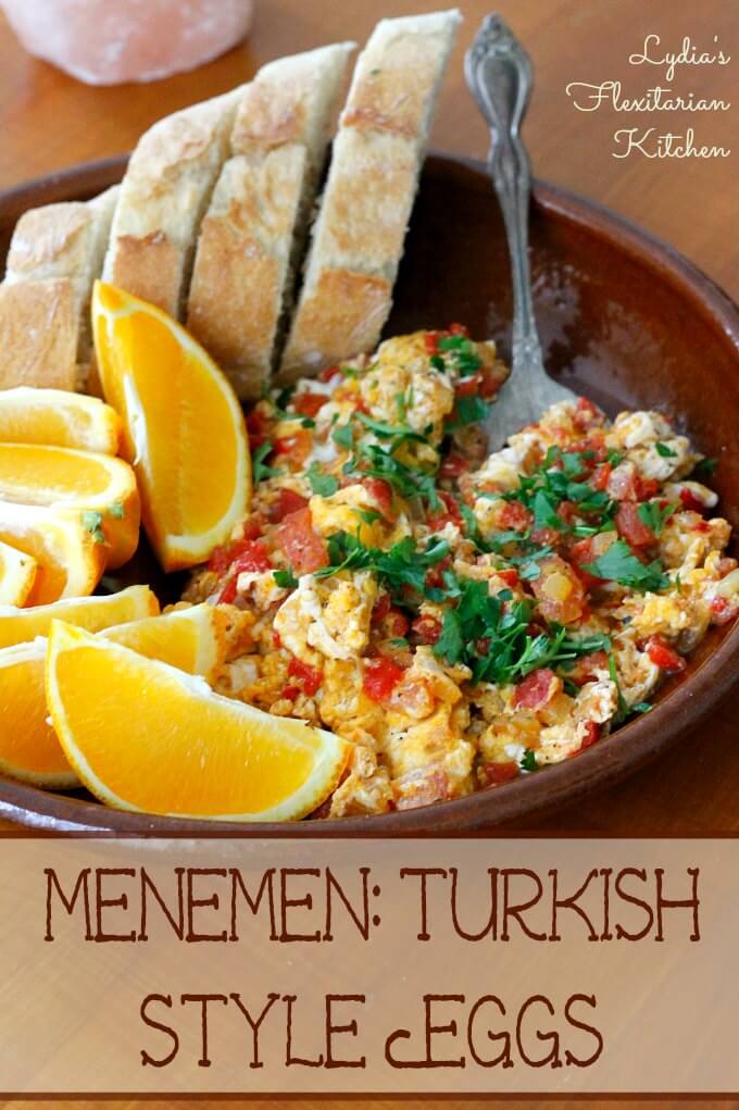 Menemen~Turkish Eggs~Lydia's Flexitarian Kitchen