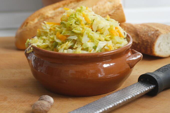 Spicy Steamed Cabbage ~ Meatless Monday ~ Lydia's Flexitarian Kitchen
