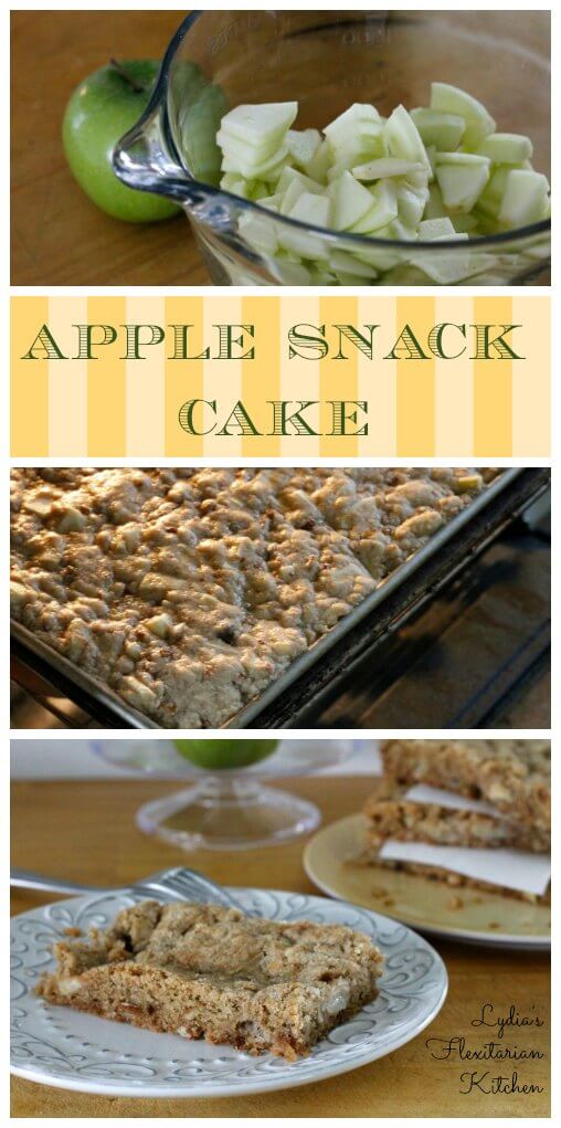 Apple Snack Cake ~ Lydia's Flexitarian Kitchen