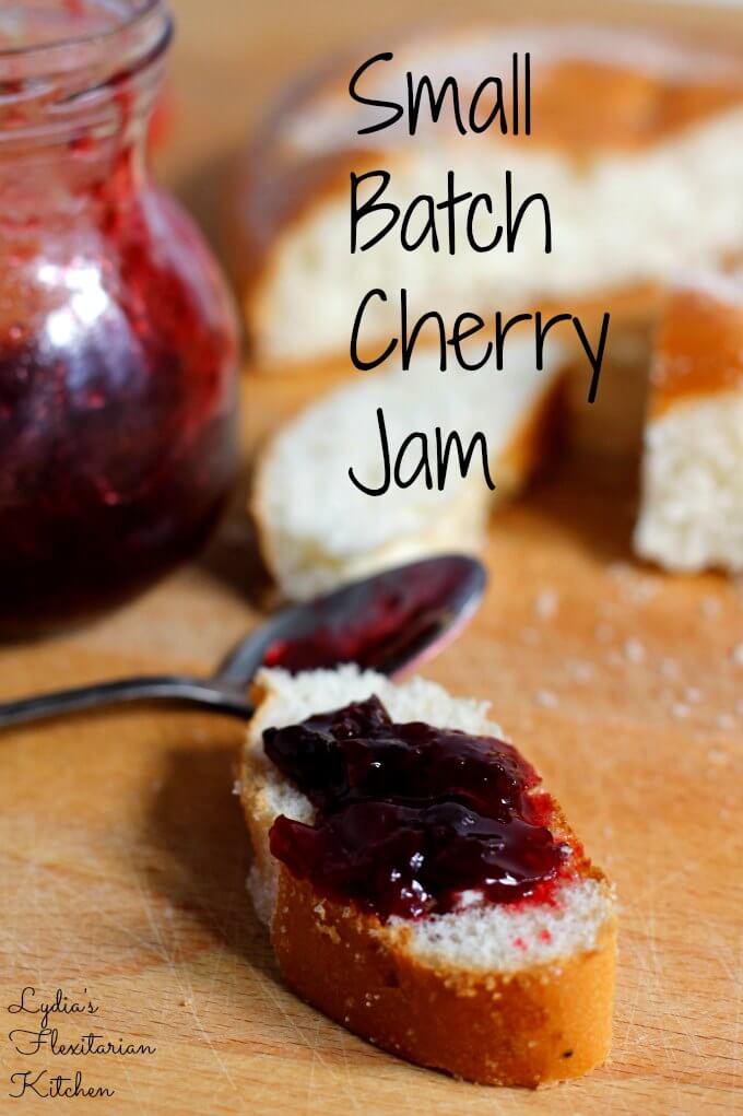 Small Batch Cherry Jam ~ Lydia's Flexitarian Kitchen