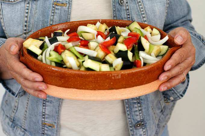 Pisto de Berenjena ~ Roasted Summer Vegetables ~ Lydia's Flexitarian Kitchen