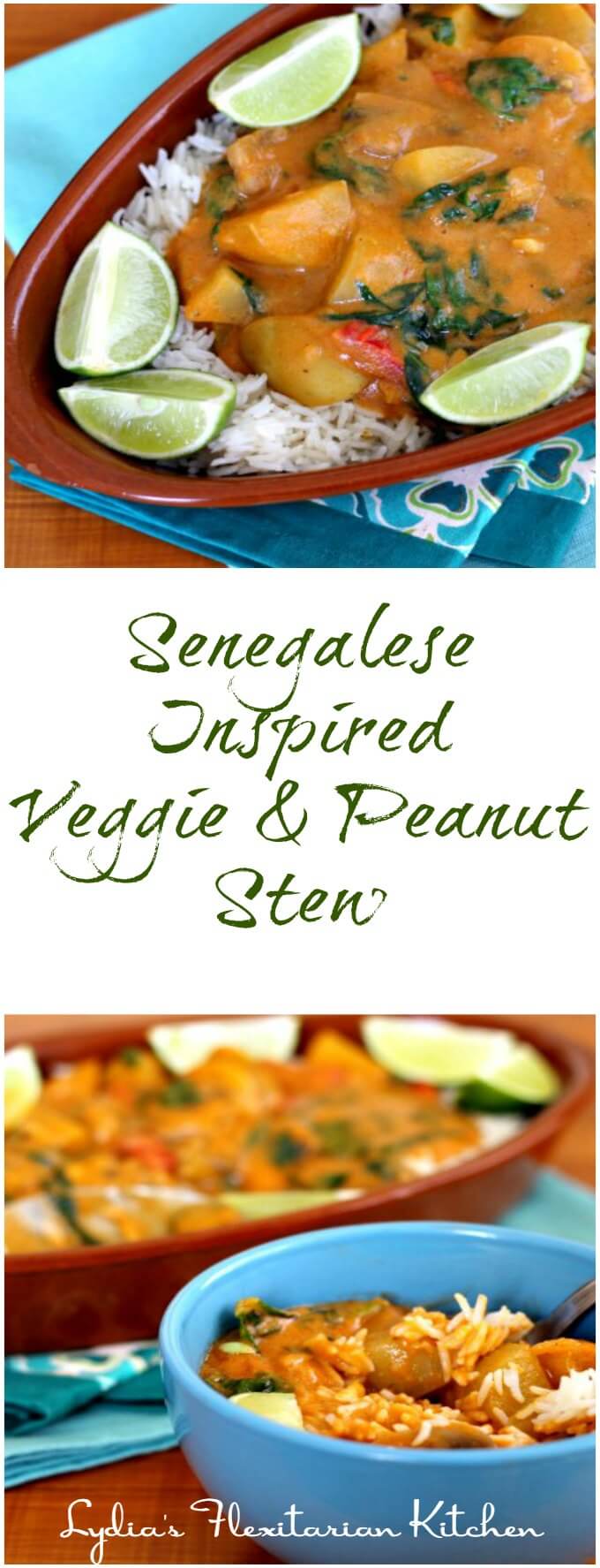 Senegalese Inspired Veggie and Peanut Stew ~ Food of the World ~ Lydia's Flexitarian Kitchen