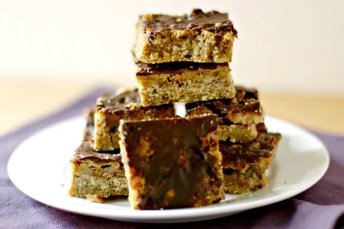 Praline Bars ~ A Decadent Treat for the Holidays ~ Lydia's Flexitarian Kitchen
