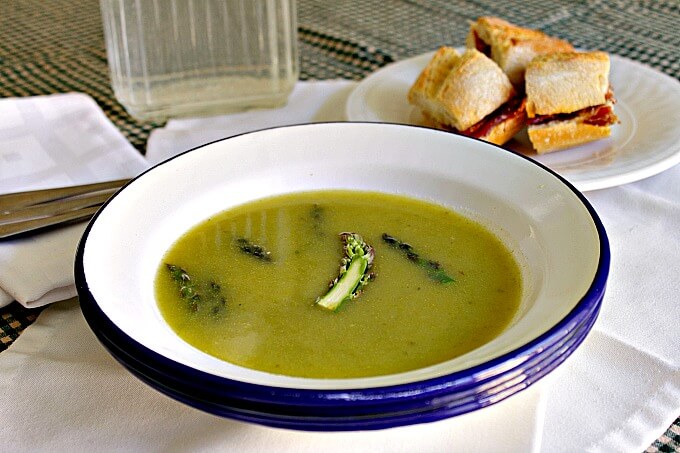 Spring Asparagus and Potato Soup ~ Lydia's Flexitarian Kitchen