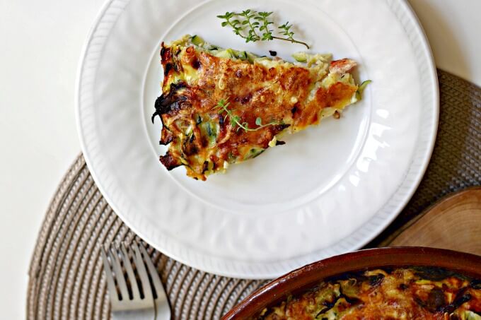 Zucchini & Egg Pie ~ Lydia's Flexitarian Kitchen
