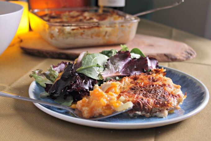 Squash & Fennel Lasagna ~ I Heart Cooking Clubs ~ Lydia's Flexitarian Kitchen